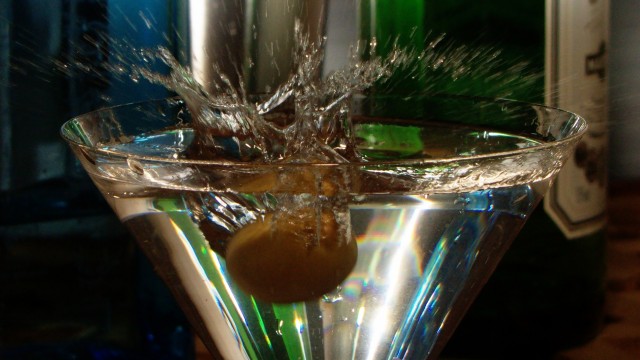 Martini, oliven